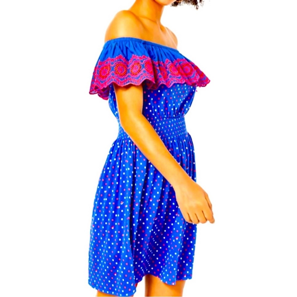 NWT Lilly Pulitzer Kalama dress in Blue Lilly Squared Medium